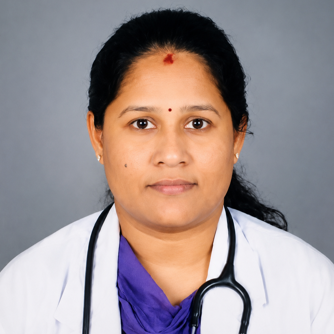 Dr. Nivedhitha consulting patient